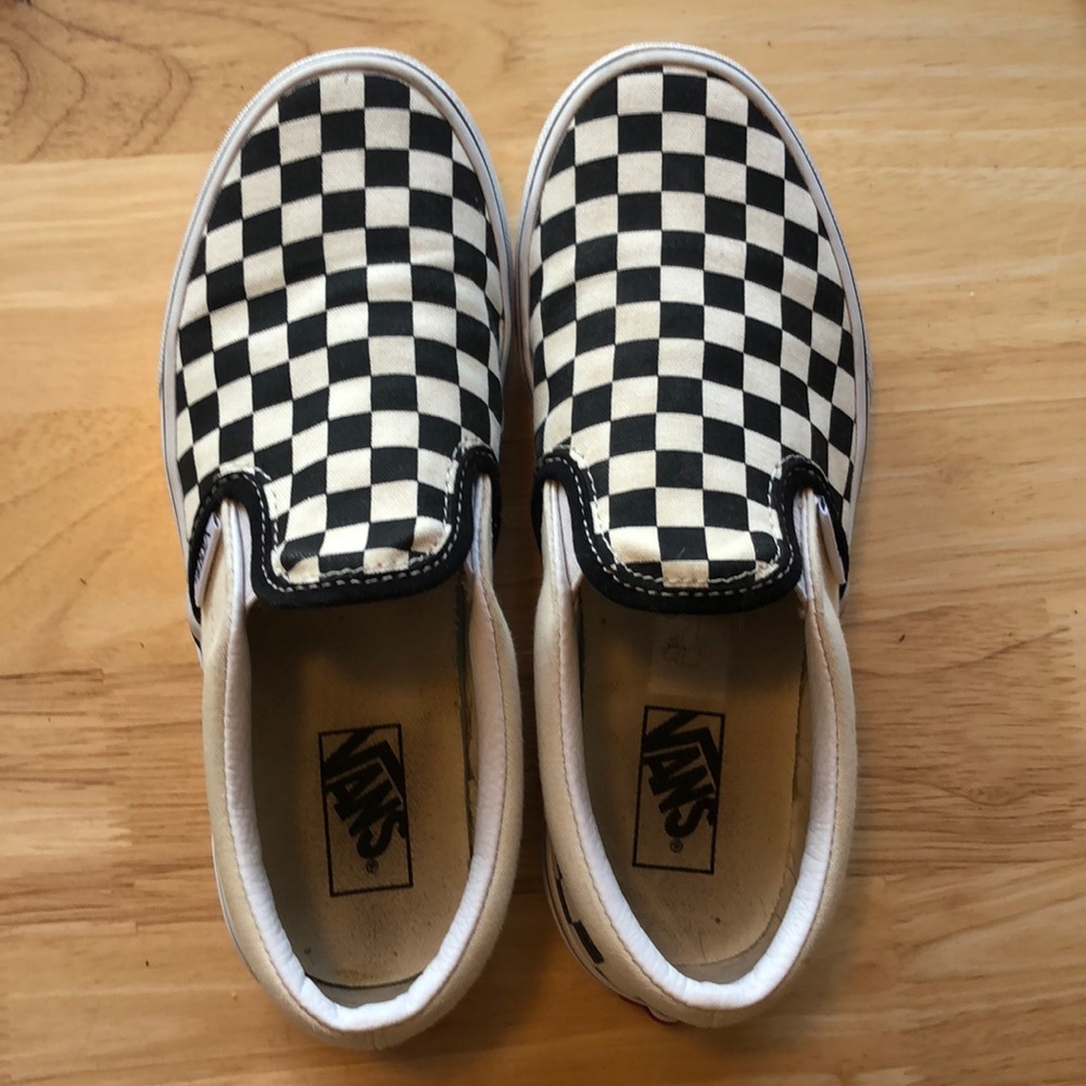 Vans checkerboard slip-on shoes